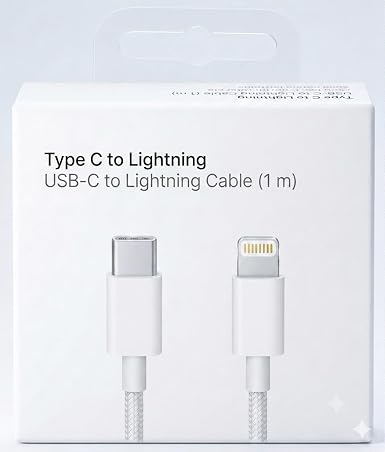 USB-C to Lighting Cable compatible with iPhone
