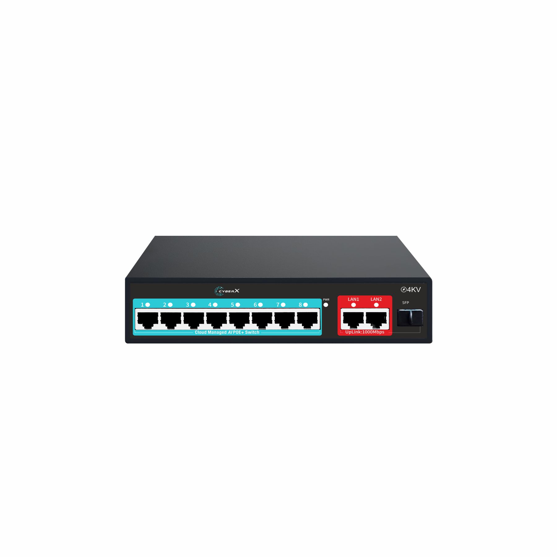 8+2G+1F port Poe 10/100 Unmanaged Fast Ethernet Switch