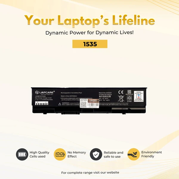 LAPCARE(Dell 1535 Battery)