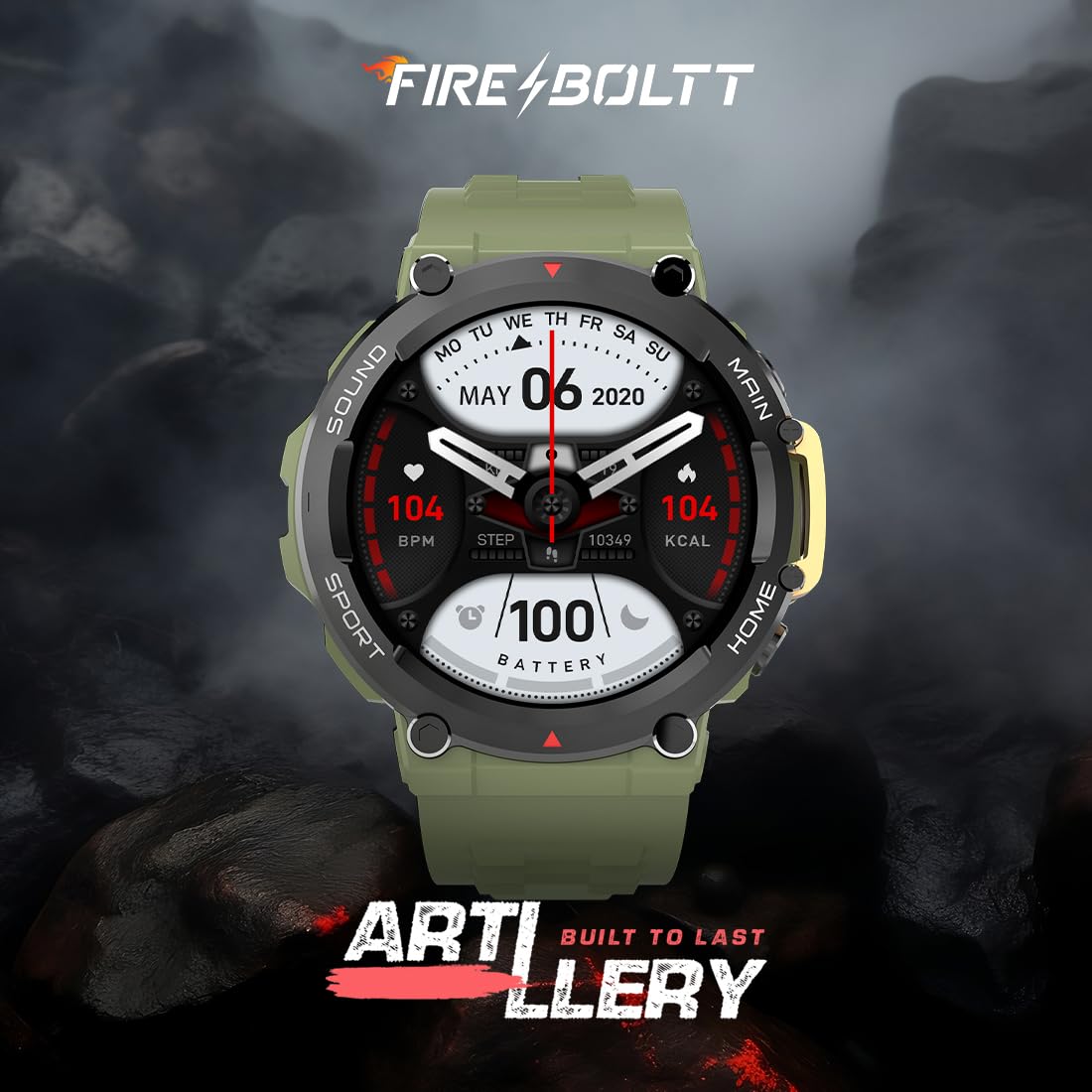 Fire-Boltt Artillery 1.5” HD Display Smart Watch