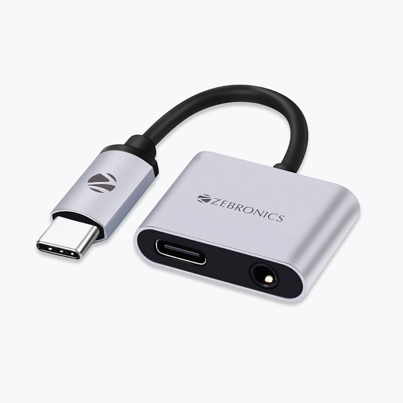 ZEBRONICS 2 in 1 USB Type C Multiport Adapter