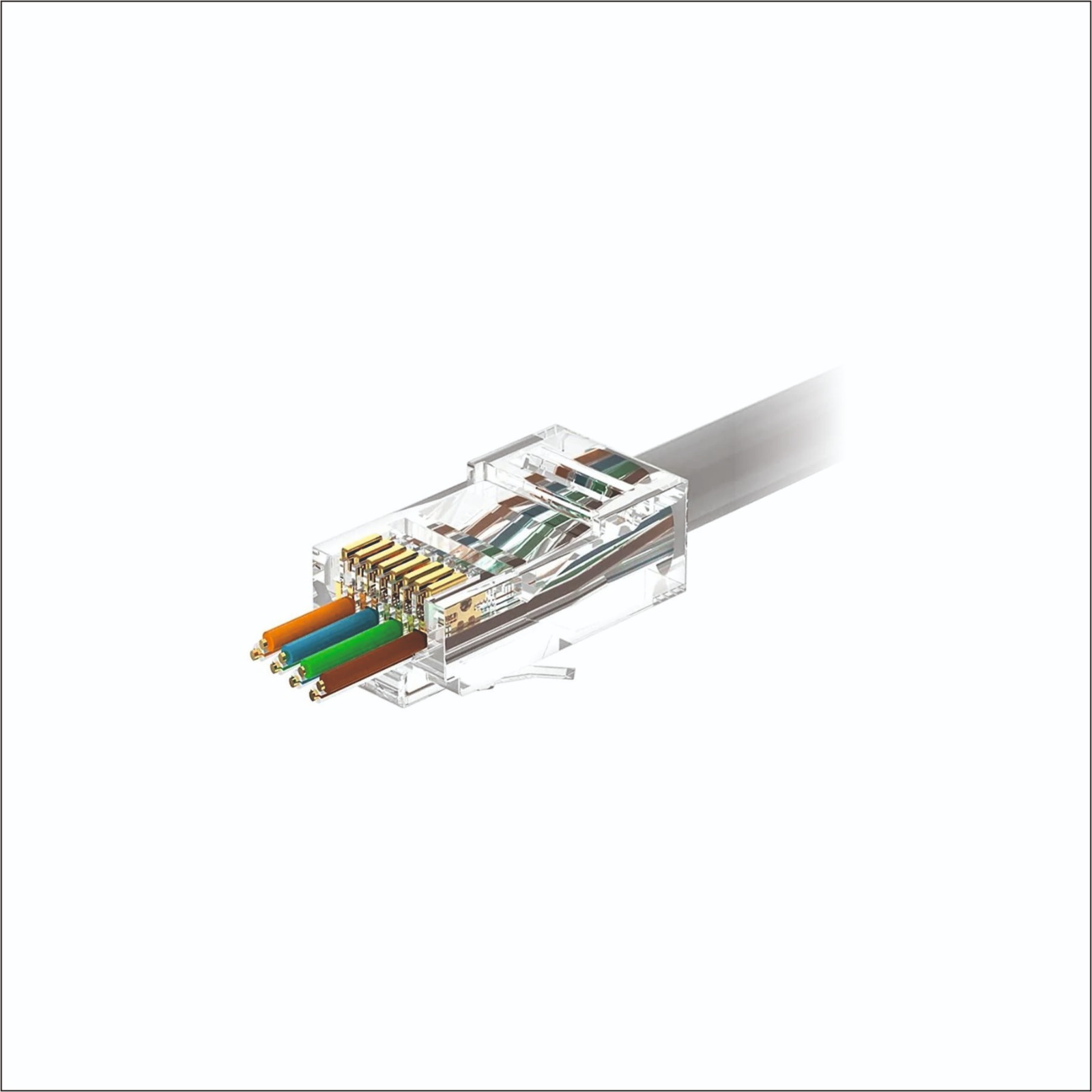 CAT-6 PASS THOUGH RJ45 Connector
