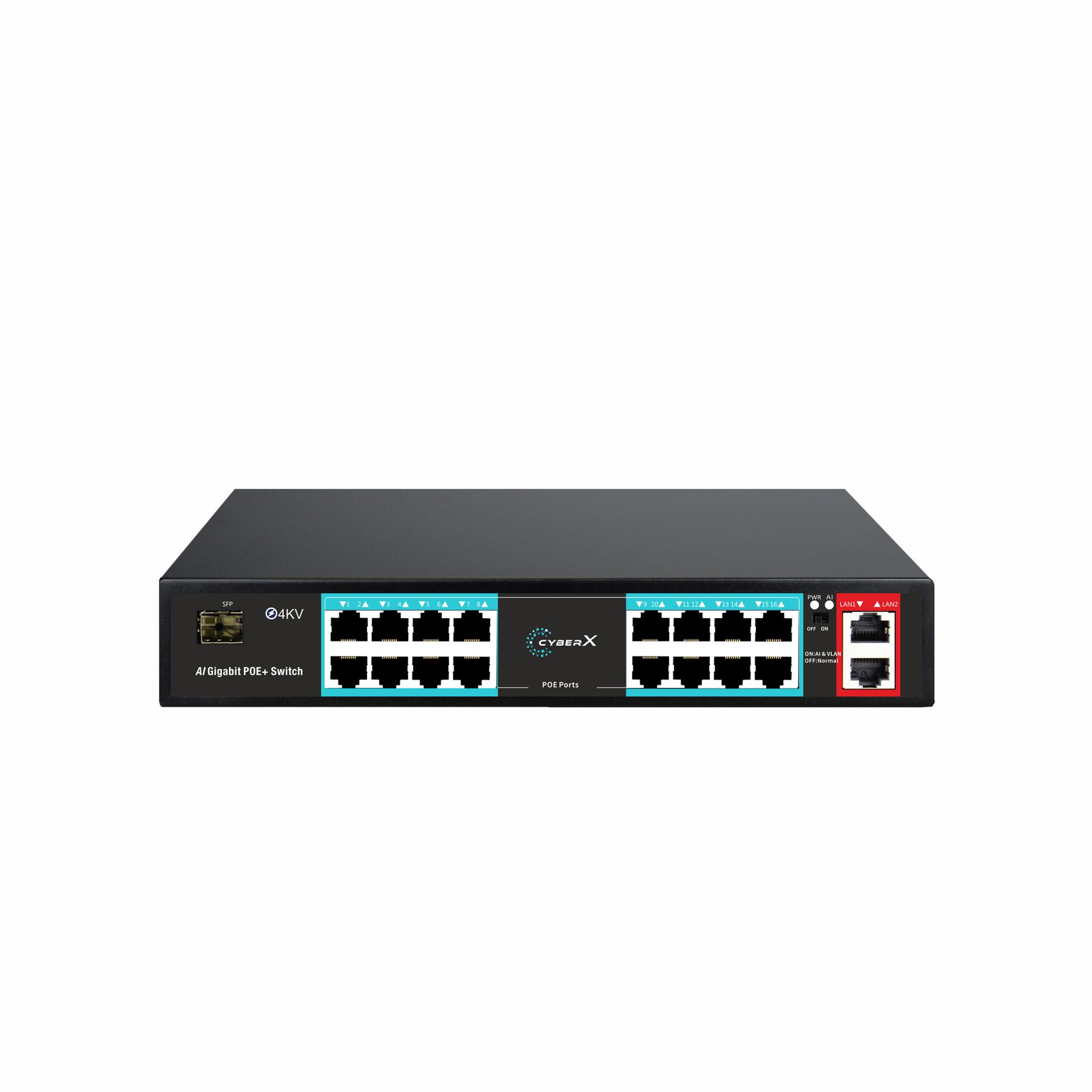 16+2G+1F Poe 10/100/1000 Unmanaged Giga Ethernet Switch